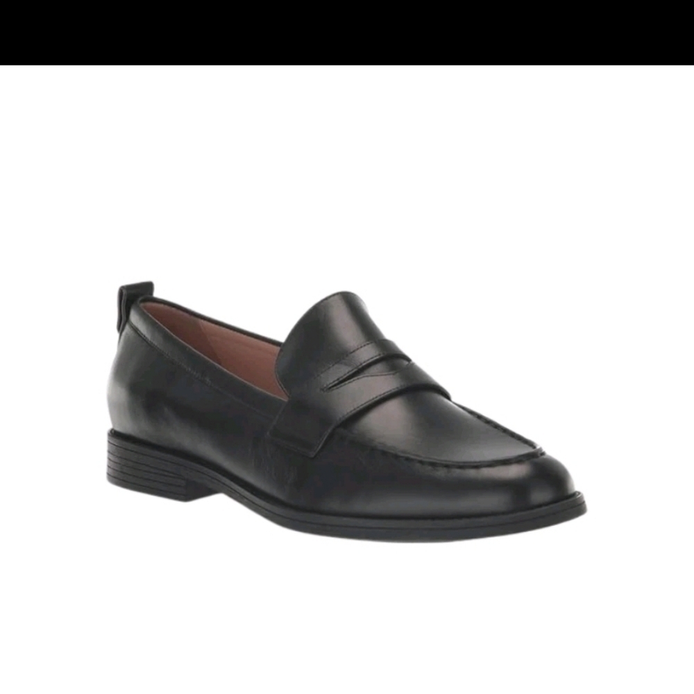 Cole Haan Men's Stassi Penny Loafer Leather Shoes - Black - Picture 8 of 9